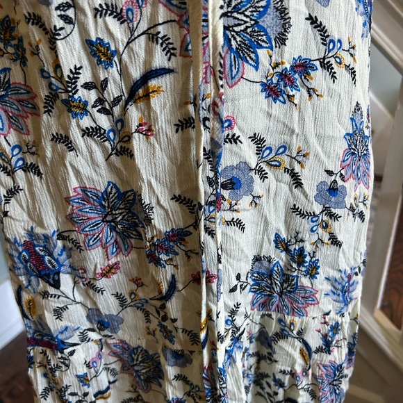 ASOS short sleeve cream and blue paisley floral dress size 6-NWT - Picture 3 of 7